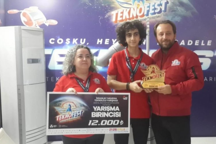Teknofest 2021'den Bursa'ya birincilik &ouml;d&uuml;l&uuml;