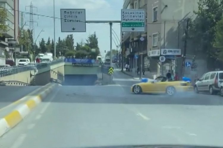 İstanbul Bağcılar'da paylaşılan drift g&ouml;r&uuml;nt&uuml;s&uuml;ne 8 bin lira ceza!&nbsp;