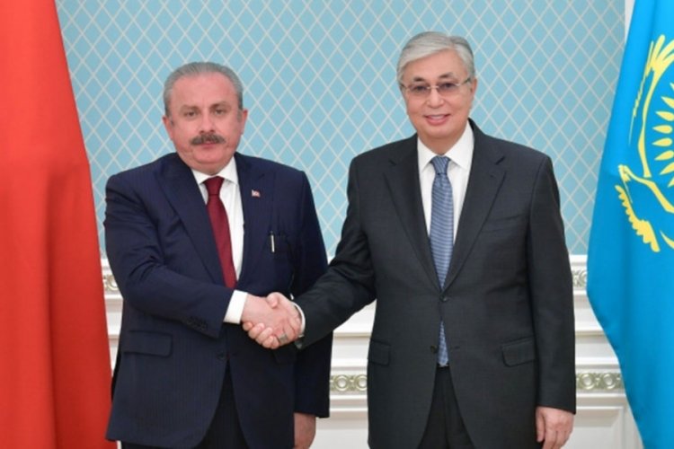 TBMM Başkanı Şentop, Kazakistan Cumhurbaşkanı Tokayev ile bir araya geldi