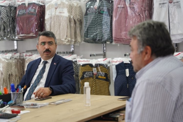 Bursa Yıldırım Belediye Başkanı Yılmaz'dan mahalle ve esnaf ziyaretleri