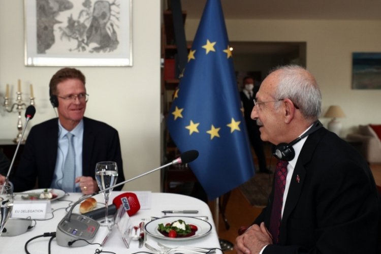 Kılı&ccedil;daroğlu, AB T&uuml;rkiye Delegasyonu Başkanı Landrut ile g&ouml;r&uuml;şt&uuml;