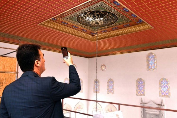 Bursa H&uuml;davendigar Osmangazi Camii m&uuml;ştemilatında sona gelindi