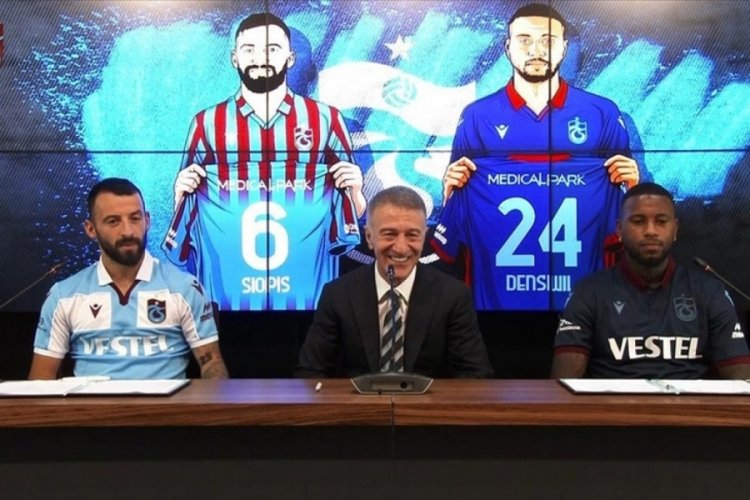 Trabzonspor'da Siopis ve Denswill i&ccedil;in imza t&ouml;reni d&uuml;zenlendi