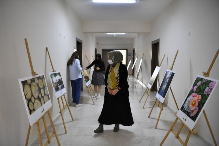 Bursa'da kursiyerler fotoğraflarını sergiledi
