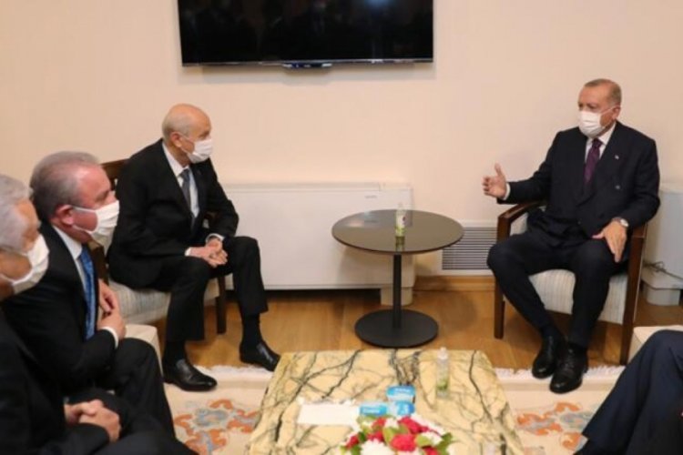 Cumhurbaşkanı Erdoğan, MHP Genel Başkanı Bah&ccedil;eli ile g&ouml;r&uuml;şme ger&ccedil;ekleştirdi