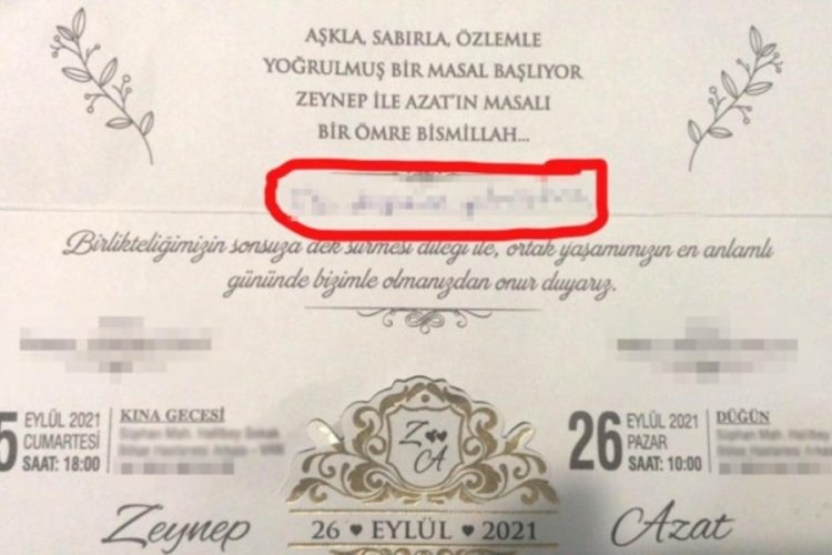 Van'da trajikomik olay! 80 yaşındaki adama verdikleri d&uuml;ğ&uuml;n davetiyesinde şaşırtan not
