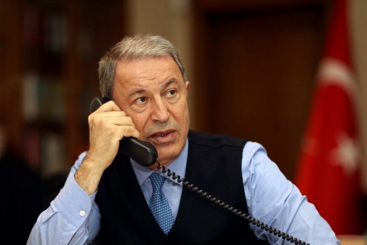 Bakan Akar, ABD Savunma Bakanı ile g&ouml;r&uuml;şt&uuml;