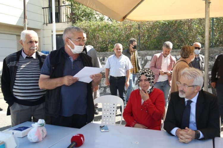 Bursa Nil&uuml;fer Belediye Başkanı Erdem K&uuml;lt&uuml;r Mahallesi'ni ziyaret etti