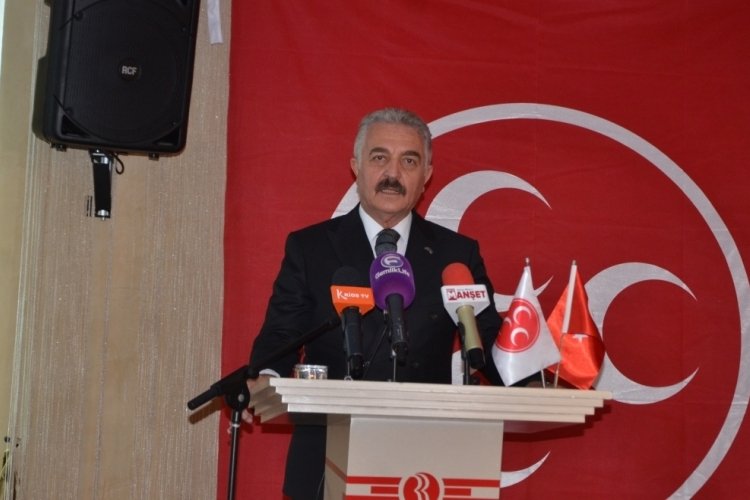MHP Genel Sekreteri B&uuml;y&uuml;kataman Bursa'da: "&Uuml;mit ediyorum ki, HDP'nin kapatılması ger&ccedil;ekleşecektir"