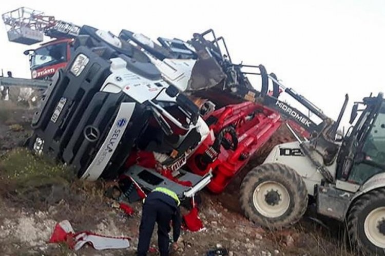 K&uuml;tahya'da beton mikseri devrildi: 1 kişi hayatını kaybetti
