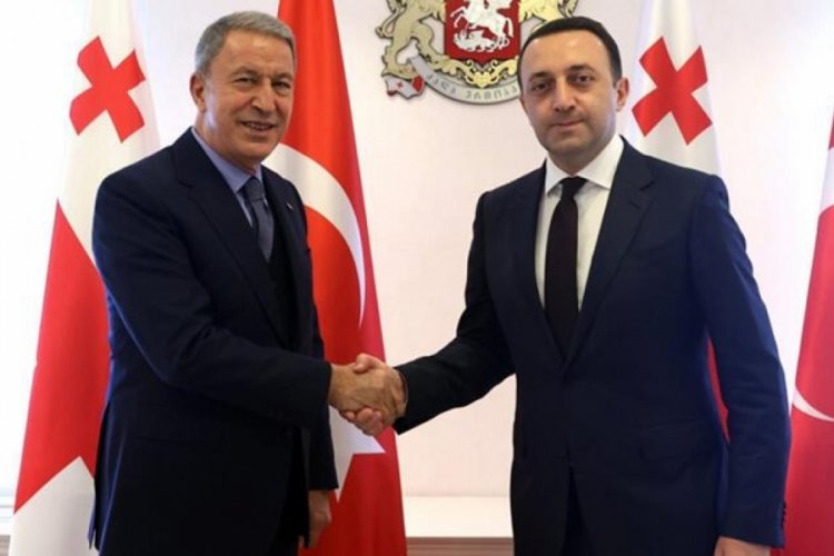 Milli Savunma Bakanı Akar, G&uuml;rcistan Başbakanı Garibaşvili ile g&ouml;r&uuml;şt&uuml;