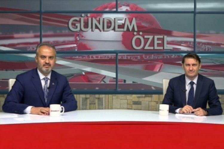 Bursa B&uuml;y&uuml;kşehir Belediye Başkanı Alinur Aktaş Bursada Bug&uuml;n'de