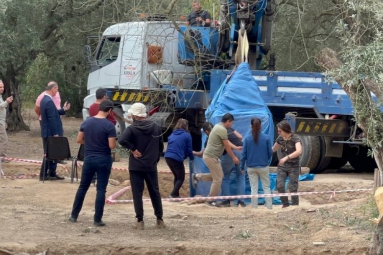 Bursa'da Romalı komutan ve eşine ait olduğu iddia edilen 2 lahit bulundu