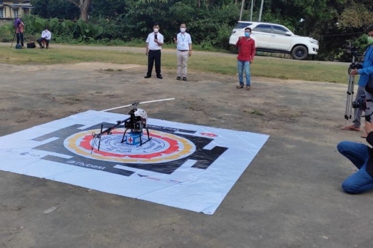 Hindistan'da aşı tedariki dronelarla yapılıyor
