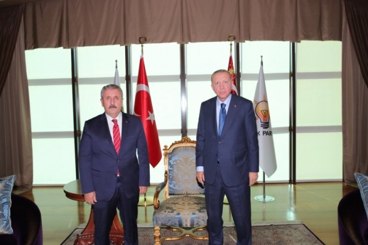 Cumhurbaşkanı Erdoğan, BBP Genel Başkanı Destici'yi ağırladı