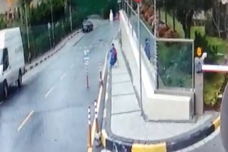 İstanbul'da bir kadın k&ouml;peği &ouml;nce sevdi sonra &ccedil;alarak uzaklaştı