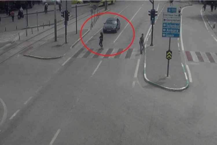 Bursa'da akılalmaz kazalar kameralara yansıdı