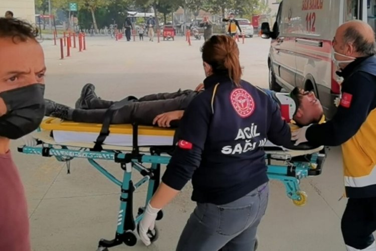 Bursa'da inşaattan d&uuml;şen iş&ccedil;i yaralandı