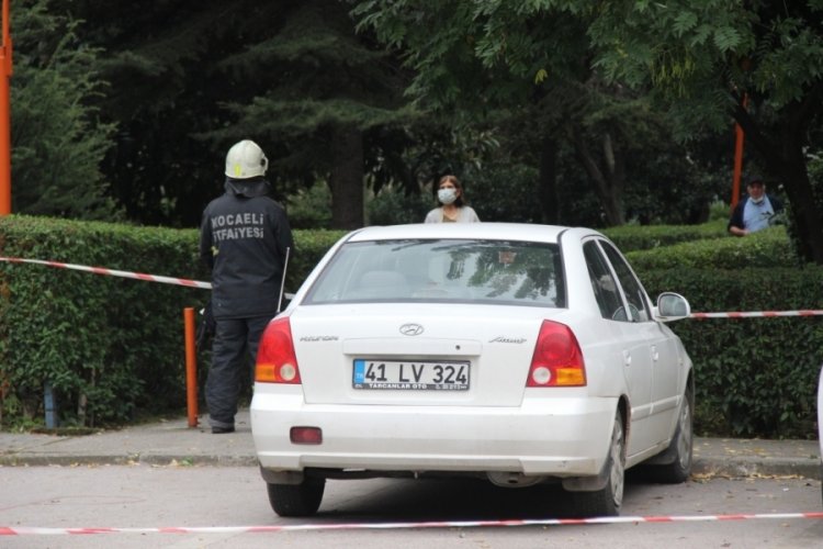 Kocaeli'de otomobilden sızan gaz korkuttu