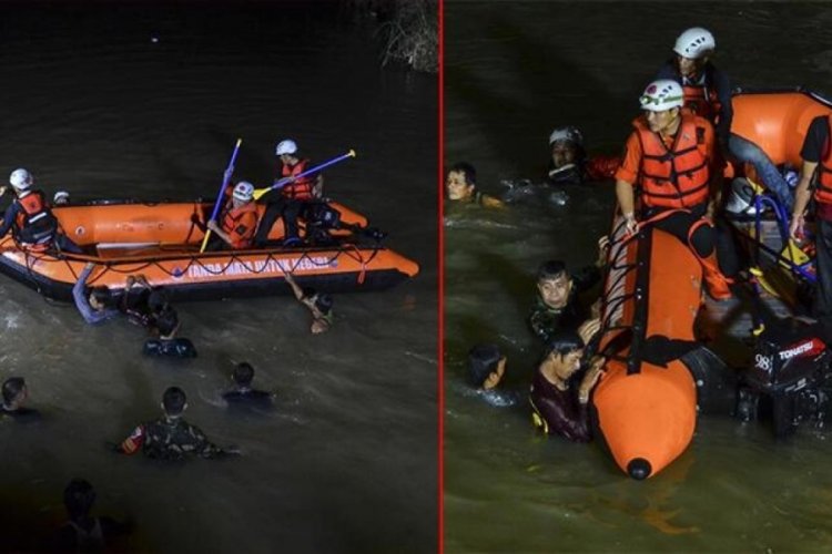Endonezya'da feci olay! 11 &ccedil;ocuk nehri temizlerken boğuldu
