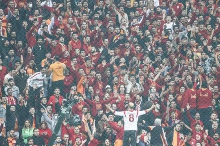 Galatasaray taraftarından Konyaspor maçında tam destek