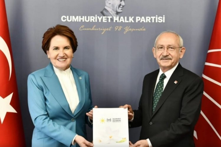 İYİ Parti Genel Başkanı Akşener ve CHP lideri Kılı&ccedil;daroğlu ortak a&ccedil;ıklamalarda bulundu