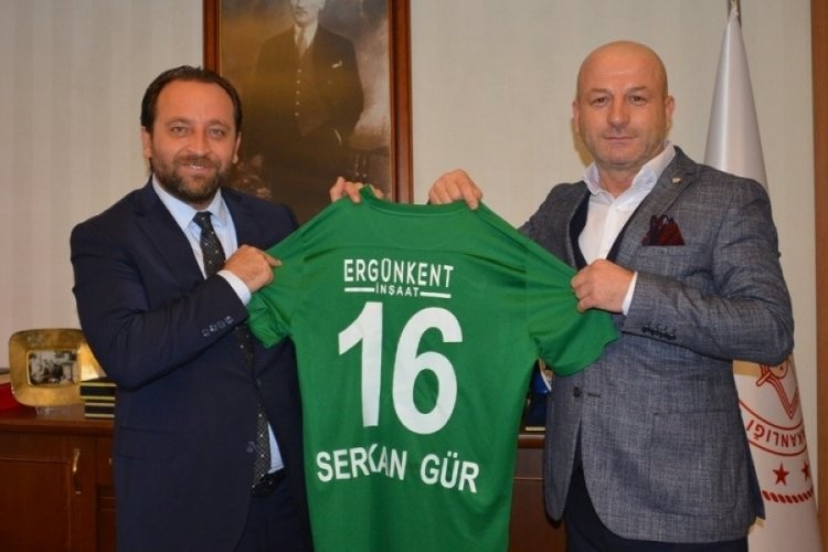 Bursaspor'dan İl Milli Eğitim M&uuml;d&uuml;r&uuml; Serkan G&uuml;r'e ziyaret