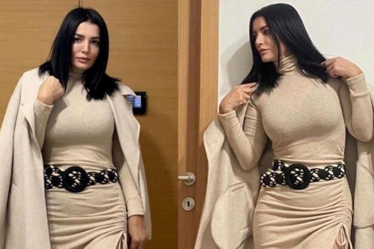 Aleyna Tilki'nin annesi Havva &Ouml;ztel pozuyla dikkat &ccedil;ekti