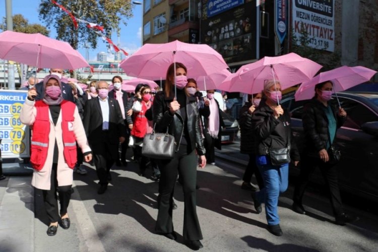 Meme kanserine dikkat &ccedil;ekmek i&ccedil;in 'Pembe Patika' etkinliği d&uuml;zenlendi