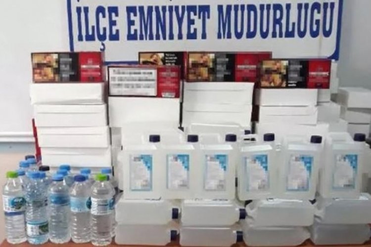 Edirne'de 111,5 litre sahte i&ccedil;ki yakalandı