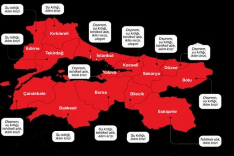 Marmara'nın risk haritası a&ccedil;ıklandı: Bursa'yı bekleyen tehlike!