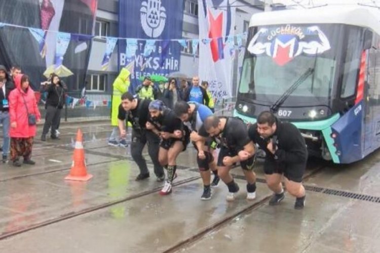 Metro İstanbul Strongman Challenge Tren &Ccedil;ekme Yarışması ger&ccedil;ekleştirildi
