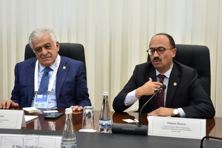 Bursa AK Parti Milletvekili Mesten, &Ouml;zbekistan'da g&ouml;r&uuml;şme ger&ccedil;ekleştirdi
