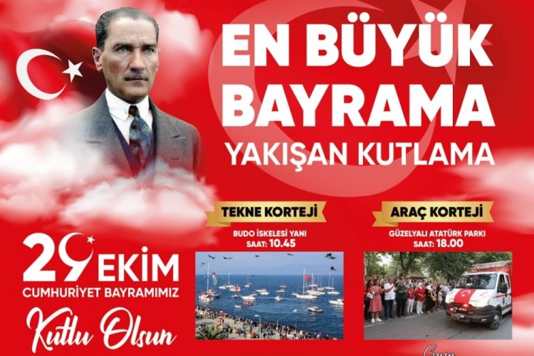 Bursa'da Cumhuriyetin 98. yaşı Mudanya'da coşkuyla kutlanacak