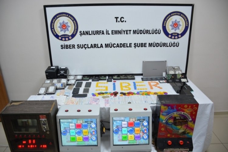 Şanlıurfa'da yasadışı bahis operasyonu d&uuml;zenlendi