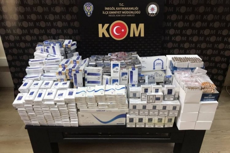 Bursa'da ka&ccedil;ak sigara operasyonu d&uuml;zenlendi