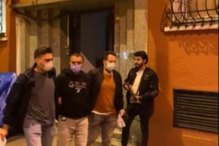 İş yerini kurşunlarken polis tarafından b&ouml;yle yakalandı