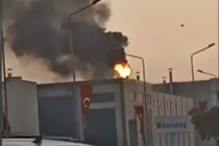 Bursa'da bulunan tekstil fabrikasında korkutan yangın