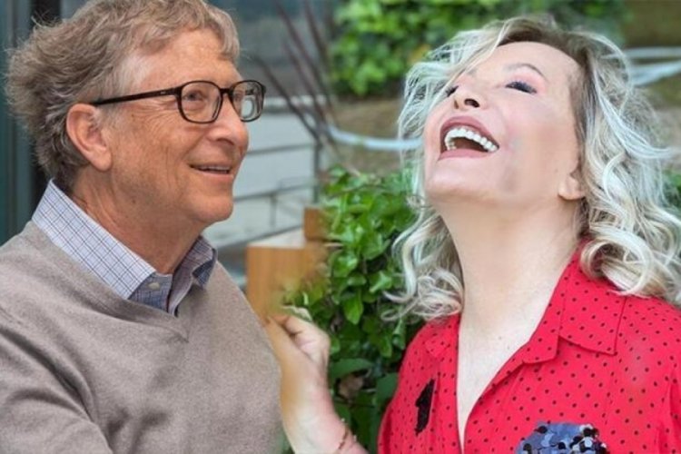 Emel Sayın'dan Bill Gates'e esprili gönderme