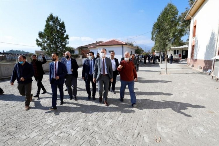 Bursa'da Başkan Taban tamamlanan &ccedil;alışmaları yerinde inceledi