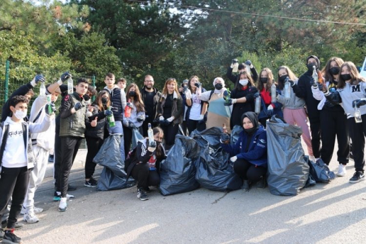 Bursa'da Yıldırım MTAL &ouml;ğrencilerinden 'doğa' aşısı