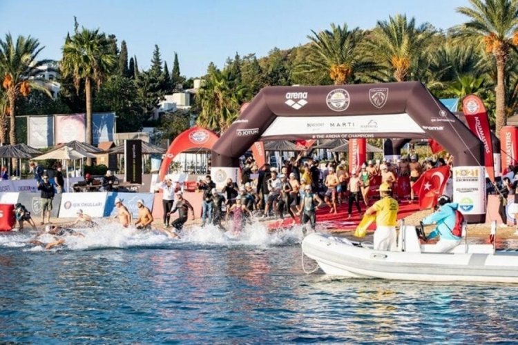 14'&uuml;nc&uuml; Uluslararası Arena Aquamasters Y&uuml;zme Şampiyonası Muğla Bodrum etabı başladı