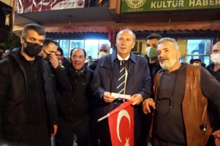 Muharrem İnce halay &ccedil;ekerken davul bir anda sustu!