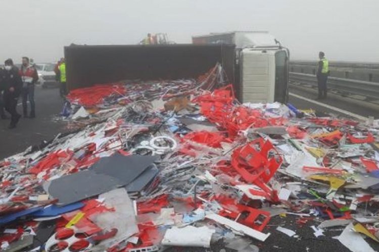 Kuzey Marmara otoyolunda feci kaza