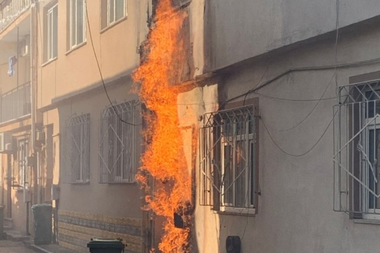 Bursa'da doğal gaz tesisatında korkutan yangın!