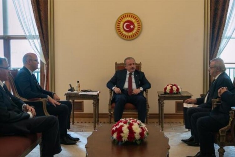 TBMM Başkanı Şentop, Yassıada mahkemeleri mağdurları yakınlarıyla g&ouml;r&uuml;şt&uuml;
