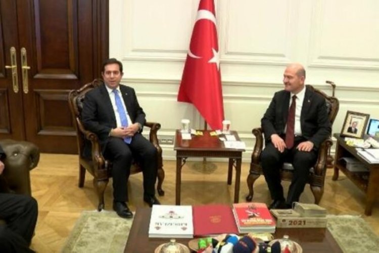 Bakan Soylu, Yunanistan G&ouml;&ccedil; ve İltica Bakanı Mitarakis ile bir araya geldi