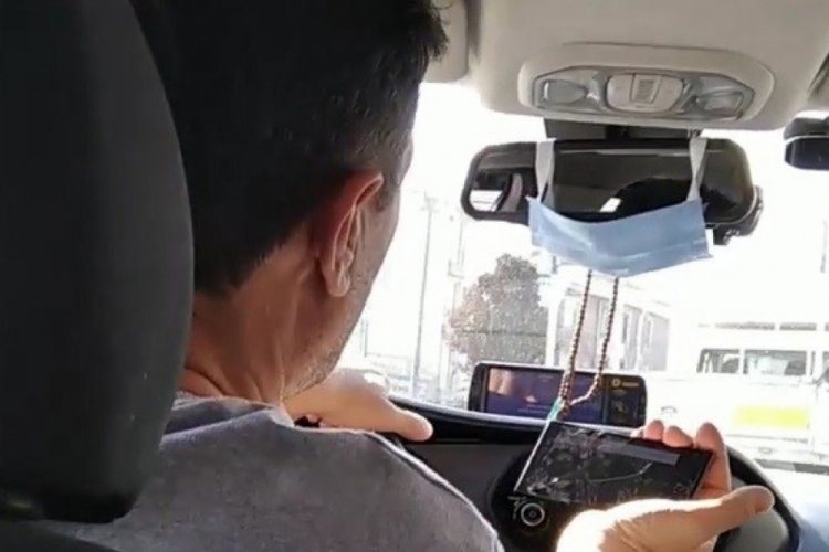 İstanbul'da at yarışı izleyen taksici pes dedirtti