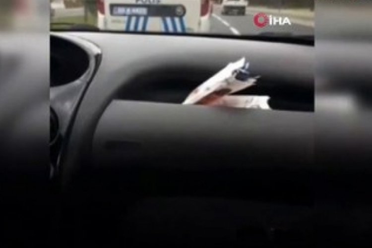 Trafikte makas atıp sosyal medyada paylaşan şahıs g&ouml;zaltına alındı