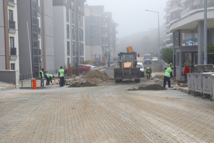 Bursa Mudanya'ya yeni yılda 40 bin metrekare parke taşı